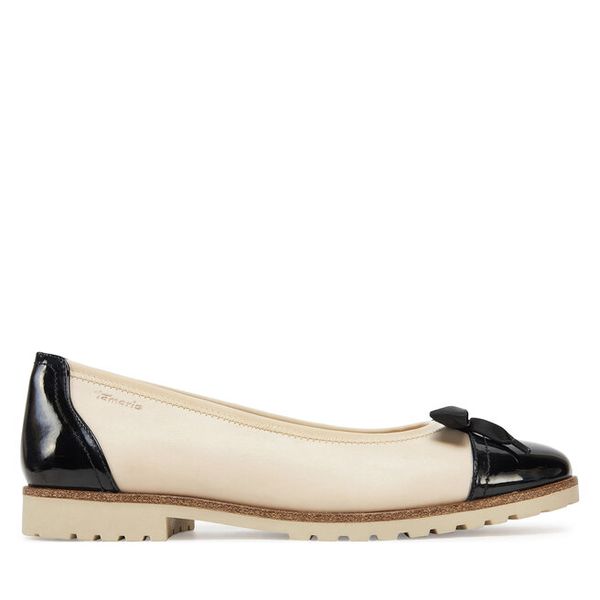 Baleriny Tamaris. Brązowe balerinki Tamaris, bez wzorów, bez obcasa, bez zapięcia. Za 199,99 zł.