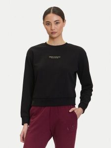 Armani Exchange Bluza XW001451 AF10830 MC021 Czarny Relaxed Fit. Czarne bluzy Armani Exchange, m, bez wzorów, z bawełny, bez kaptura. Za 359,99 zł.