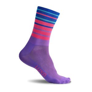 Skarpety Rowerowe dla dorosłych unisex LUXA Dynamic. Czerwone skarpetki LUXA, bez wzorów, z elastanu. Za 69,00 zł.