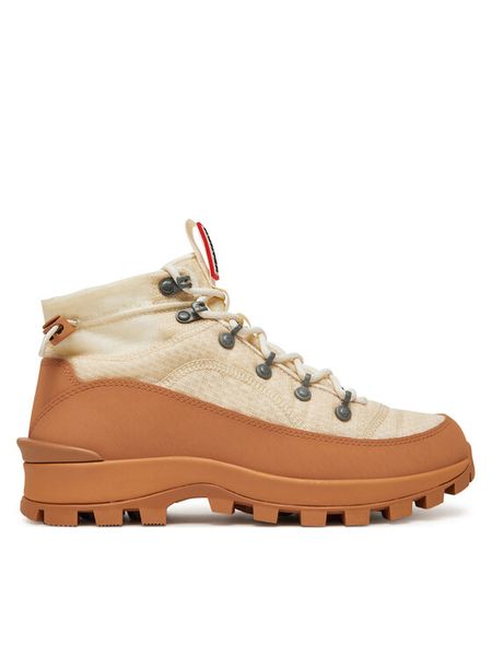 Hunter Trapery Womens Travel Explorer Boot WFS2336REN Biały. Białe buty zimowe Hunter, z materiału, bez obcasa, bez zapięcia. Za 409,99 zł.