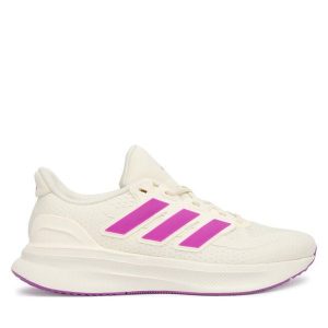 Buty do biegania adidas. Białe buty sportowe ADIDAS, bez wzorów, bez zapięcia, do biegania. Za 349,99 zł.