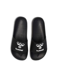 Klapki Hummel HML ESSENTIAL. Czarne klapki Hummel, bez wzorów, z materiału, bez obcasa. Za 114,50 zł.