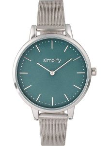 Simplify Zegarek kwarcowy "the 5800" w kolorze srebrno-zielonym rozmiar: onesize. Szare, analogowe zegarki Simplify. Za 130,99 zł.