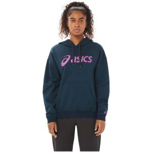 Bluza dresowa sportowa damska Asics Big OTH Hoodie. Niebieskie bluzy ASICS, xs, bez wzorów, z bawełny, bez kaptura. Za 210,20 zł.