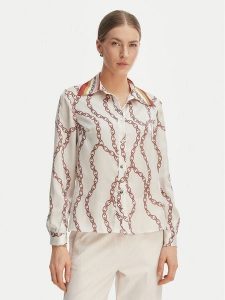 Rinascimento Koszula CFC0128009003 Écru Regular Fit. Białe koszule Rinascimento, s, bez wzorów, z syntetyku, bez kołnierzyka, bez ramiączek. Za 466,99 zł.