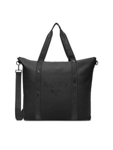 Roxy Torebka C-ROXY-MC-002-08 Czarny. Czarne shopper bag Roxy, bez wzorów, z materiału, bez dodatków. Za 159,99 zł.