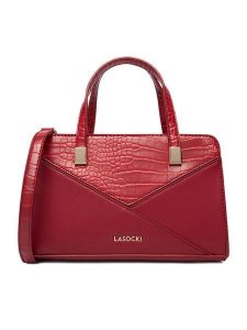 Lasocki Torebka CEO-LSK-M-001-09 Czerwony. Czerwone torebki klasyczne Lasocki, bez wzorów, z materiału, bez dodatków. Za 169,99 zł.