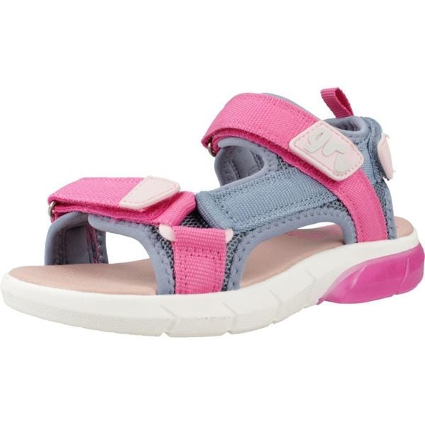 Sandały GARVALIN 242855G Rose. Czerwone sandały GARVALIN, bez wzorów, z tkaniny, bez obcasa, bez zapięcia. Za 193,59 zł.