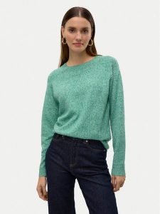 Vero Moda Sweter Doffy 10201022 Zielony Regular Fit. Zielone swetry klasyczne Vero Moda, xs, z syntetyku, bez kołnierzyka. Za 119,99 zł.