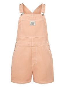 RVCA Ogrodniczki 23B091504 Różowy Relaxed Fit. Czerwone szorty RVCA, bez wzorów, z bawełny. Za 319,99 zł.