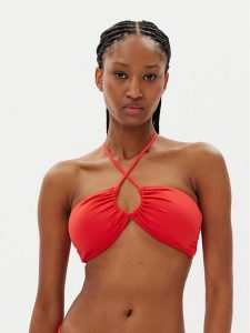 MICHAEL Michael Kors Góra od bikini MM7M327 Czerwony. Czerwone bikini MICHAEL Michael Kors, bez wzorów, z syntetyku. Za 299,99 zł.