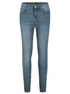 Sublevel Dżinsy - Skinny fit - w kolorze niebieskim rozmiar: L. Niebieskie jeansy Sublevel, z aplikacjami, ze skóry. Za 61,46 zł.