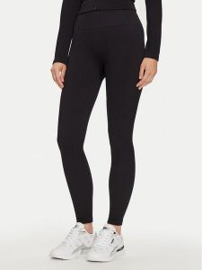Guess Legginsy V4YB00 Z3F90 Czarny Slim Fit. Czarne legginsy Guess, z aplikacjami, z syntetyku. Za 149,99 zł.