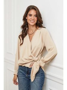 L'armoire de Suzette Bluzka w kolorze karmelowym rozmiar: 38/40. Brązowe bluzki L'armoire de Suzette, l, bez wzorów, klasyczne, bez kołnierzyka, bez ramiączek. Za 96,37 zł.