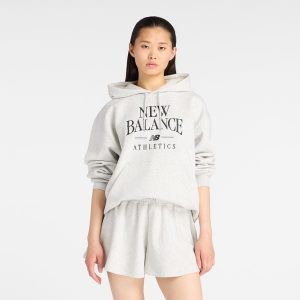 Bluza damska New Balance WT61U6QSAHH – szara. Szare bluzy New Balance, s, bez wzorów, z bawełny, bez kaptura. Za 299,99 zł.