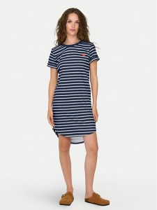 JDY Sukienka codzienna New Ivy 15298074 Granatowy Regular Fit. Niebieskie kombinezony JDY, l, bez wzorów, z syntetyku, bez kołnierzyka, bez ramiączek. Za 69,99 zł.
