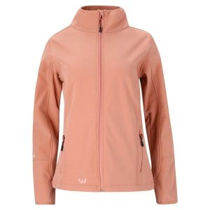 Softshell damski Whistler Covina. Czerwone kurtki WHISTLER, bez wzorów, z softshellu, bez kaptura. Za 199,99 zł.