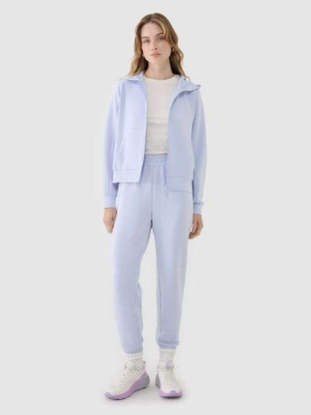 4F Spodnie dresowe joggery z modalem damskie - niebieskie XXL. Niebieskie spodnie dresowe 4f, l, bez wzorów, z dresówki. W wyprzedaży za 89,99 zł.