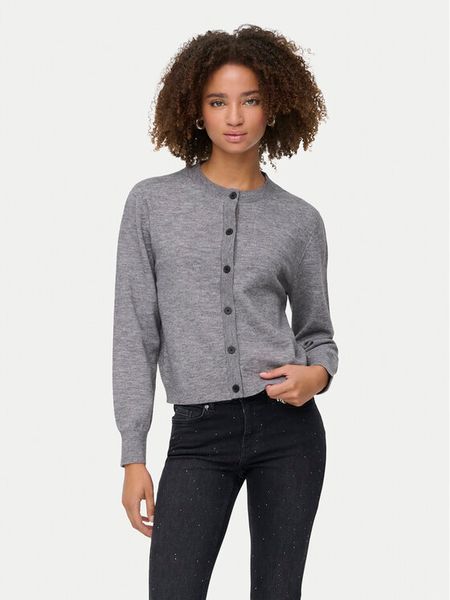 ONLY Kardigan Camille 15349639 Szary Regular Fit. Szare kardigany ONLY, z syntetyku. Za 159,99 zł.