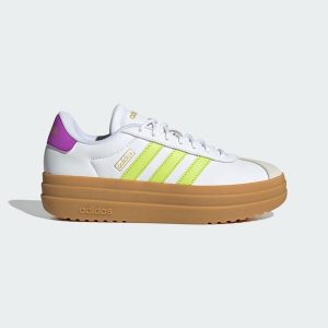 Buty VL Court Bold. Białe buty sportowe ADIDAS, bez wzorów, bez zapięcia. Za 280,99 zł.