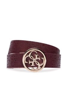 Guess Pasek BW9319 P6135 Różowy. Czerwone paski Guess, z aplikacjami, ze skóry. Za 234,99 zł.