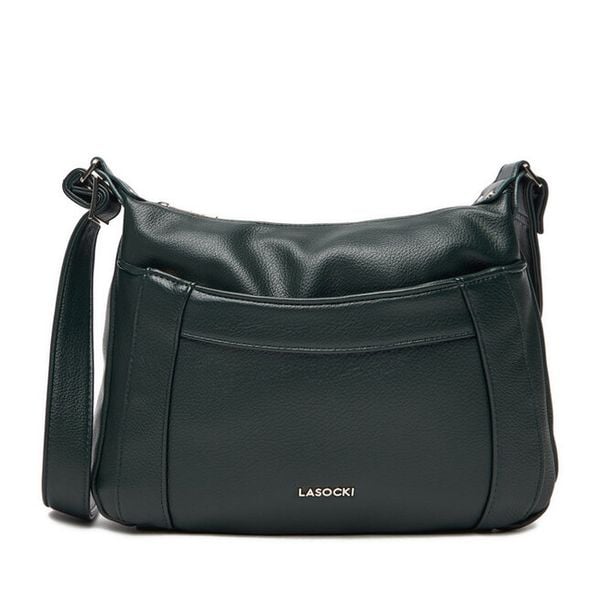 Torebka Lasocki. Zielone listonoszki Lasocki, bez wzorów, bez dodatków. Za 169,99 zł.