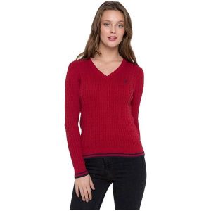 Felix Hardy Sweter Damski S Burgund. Swetry klasyczne marki Felix Hardy. W wyprzedaży za 169,00 zł.