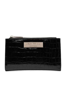 Nine West Portfel CEO-NW-W1-004-AW26 Czarny. Czarne portfele Nine West, bez wzorów, ze skóry. Za 79,99 zł.