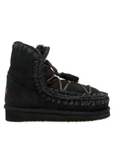 Mou Śniegowce Eskimo Scoubidoo Lace FW101124A Czarny. Czarne buty zimowe Mou, ze skóry, bez obcasa, bez zapięcia. Za 709,99 zł.