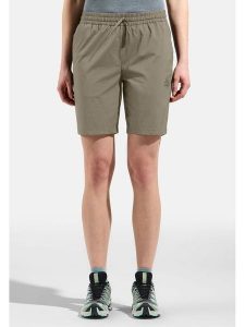 Odlo Szorty trekkingowe "Essential" w kolorze khaki rozmiar: 40. Brązowe spodenki sportowe ODLO, bez wzorów, z materiału, outdoorowe. Za 215,77 zł.