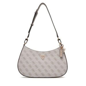 Torebka Guess. Brązowe torebki klasyczne Guess, z aplikacjami, bez dodatków. Za 419,99 zł.