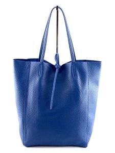 Marlon Skórzany shopper bag w kolorze niebieskim - 40 x 37 x 12 cm rozmiar: onesize. Niebieskie shopper bag Marlon, bez wzorów, z materiału, na ramię, bez dodatków. Za 278,72 zł.