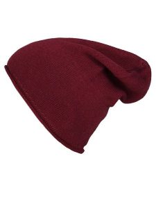 Zwillingsherz Czapka beanie w kolorze bordowym rozmiar: onesize. Czerwone czapki Zwillingsherz, bez wzorów, z kaszmiru. Za 101,23 zł.