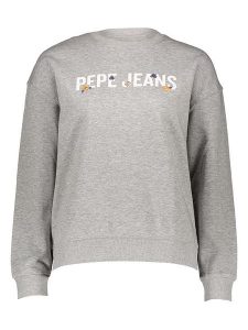 Pepe Jeans Bluza w kolorze szarym rozmiar: XL. Szare bluzy Pepe Jeans, xl, bez wzorów, z bawełny, bez kaptura. Za 114,17 zł.