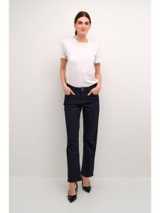 Kaffe Dżinsy "Annalisa" - Regular fit" - w kolorze granatowym rozmiar: W32. Niebieskie jeansy Kaffe, bez wzorów. Za 100,99 zł.