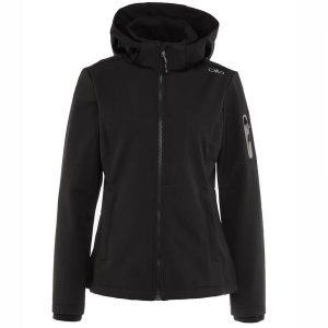 Kurtka softshell damska CMP Wilma Jacket Zip Hood. Zielone kurtki CMP, bez wzorów, z softshellu, bez kaptura. Za 345,99 zł.