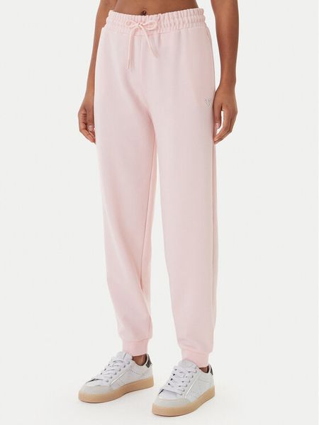 Guess Spodnie dresowe V6GB11 K3095 Różowy Regular Fit. Czerwone spodnie dresowe Guess, m, z aplikacjami, z bawełny. Za 294,99 zł.