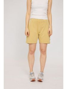 MAZINE Szorty dresowe "Natural Dye" w kolorze żółtym rozmiar: XL. Żółte szorty MAZINE, bez wzorów, z bawełny. Za 191,45 zł.