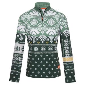 Bluza narciarska Damska Gareth & Lucas Ninety-One. Zielone bluzy GARETH & LUCAS, na zimę, m, bez wzorów, z elastanu, bez kaptura. Za 229,99 zł.