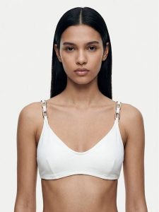 MICHAEL Michael Kors Góra od bikini MM06307 Biały. Białe bikini MICHAEL Michael Kors, bez wzorów, z syntetyku. Za 375,99 zł.