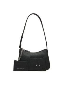 Armani Exchange Torebka XW001571 AF15625 UC001 Czarny. Czarne torebki klasyczne Armani Exchange, bez wzorów, ze skóry, bez dodatków. Za 519,99 zł.