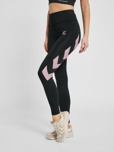 Legginsy damskie Hummel Paris. Czarne legginsy Hummel, bez wzorów, z elastanu, z standardowym stanem. Za 213,50 zł.