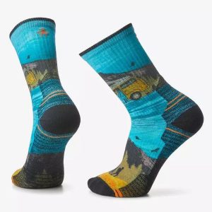 Skarpety Damskie Smartwool Hike Light Cushion Great Excursion Print Crew Socks. Skarpetki Smartwool, bez wzorów, z wełny. Za 104,40 zł.