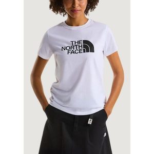 Koszulka crop top Kobieta THE NORTH FACE W EVOLUTION HALF DOME SLIM SHORT SLEEVE. Białe topy The North Face, bez wzorów, z bawełny, bez kołnierzyka, bez ramiączek. Za 183,10 zł.
