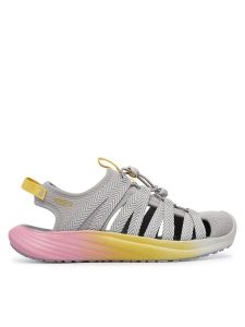 Keen Sandały Whisper 1031956 Szary. Szare buty trekkingowe Keen, bez wzorów, z materiału, bez obcasa, bez zapięcia. Za 499,99 zł.