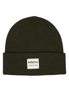 MOSS COPENHAGEN Czapka w kolorze czarnym rozmiar: onesize. Czarne czapki Moss Copenhagen, bez wzorów, z wełny. Za 91,99 zł.