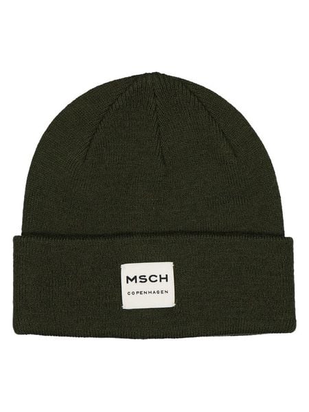 MOSS COPENHAGEN Czapka w kolorze czarnym rozmiar: onesize. Zielone czapki Moss Copenhagen, bez wzorów, z wełny. Za 97,74 zł.