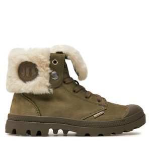 Trapery Palladium. Czarne buty zimowe Palladium, bez obcasa, bez zapięcia. Za 289,99 zł.