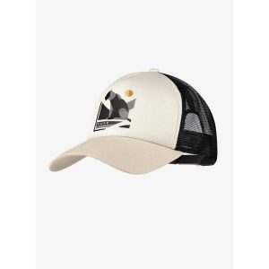 Czapka z daszkiem Buff Trucker Cap - mook cream. Brązowe czapki Buff, bez wzorów. Za 109,99 zł.