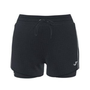 Szorty damskie Joma R-night. Czarne szorty JOMA, bez wzorów, z materiału, sportowe. W wyprzedaży za 229,95 zł.